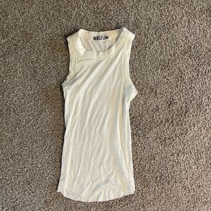 Semi-see through white tank top, Rebelflow